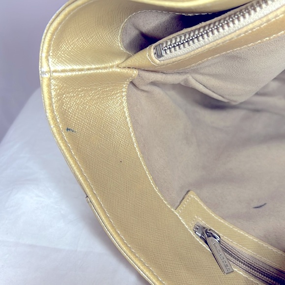 LANCASTER gold staffing leather Intemporal Large shoulder tote. - Picture 15 of 15